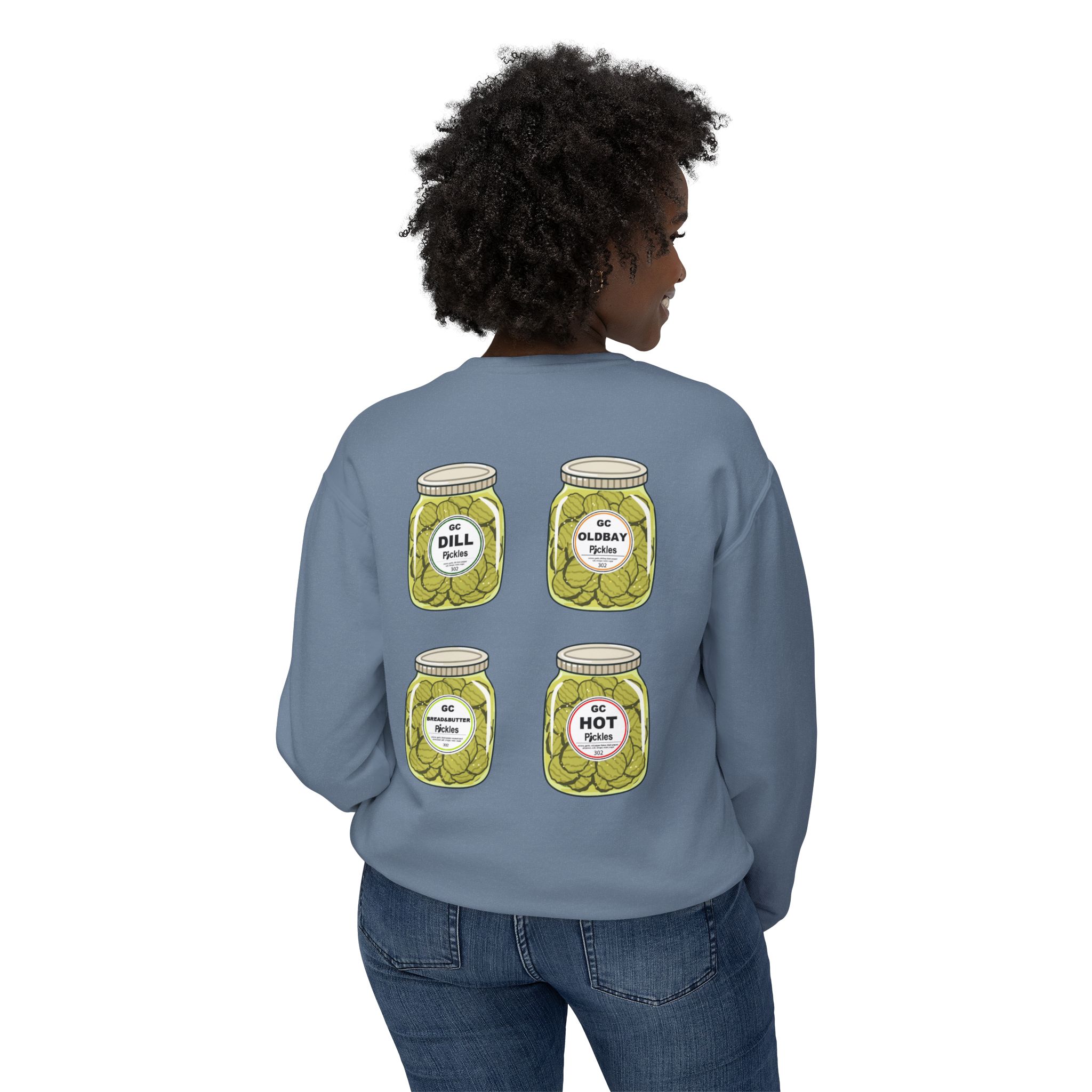 GC Cartoon Jar - Unisex Lightweight Crewneck Sweatshirt - Image 16