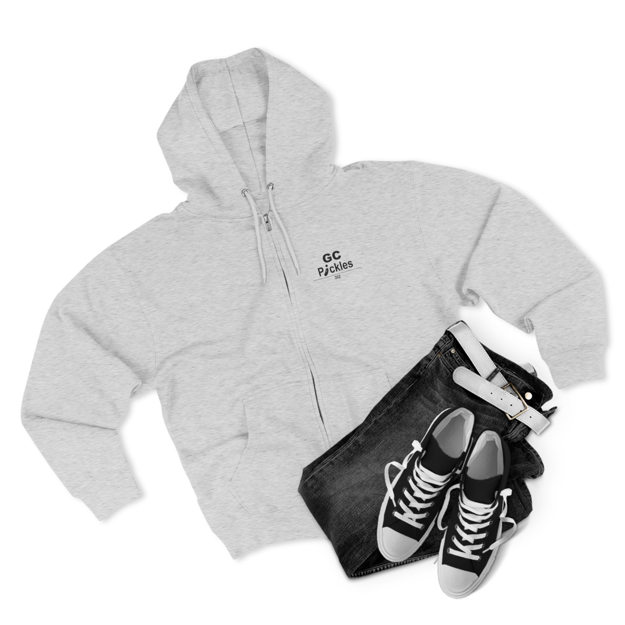 GC Unisex Zip Medium-Heavy Hoodie - Image 3