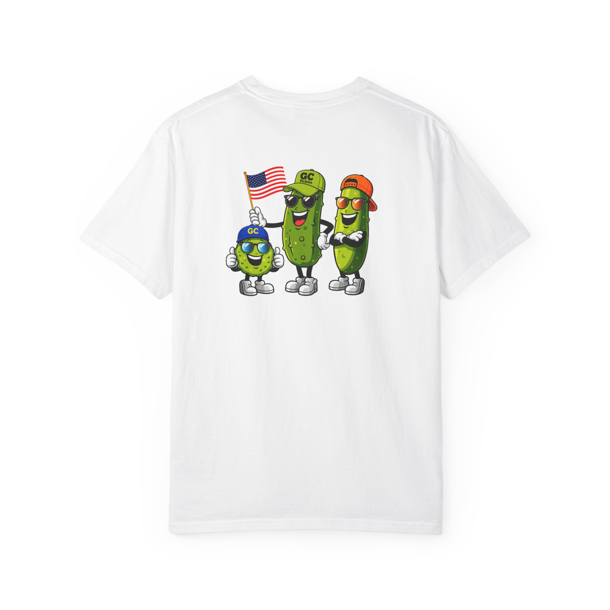 GC Pickles — 'Pickle Family' Patriotic Cartoon Graphic Tee - Image 6