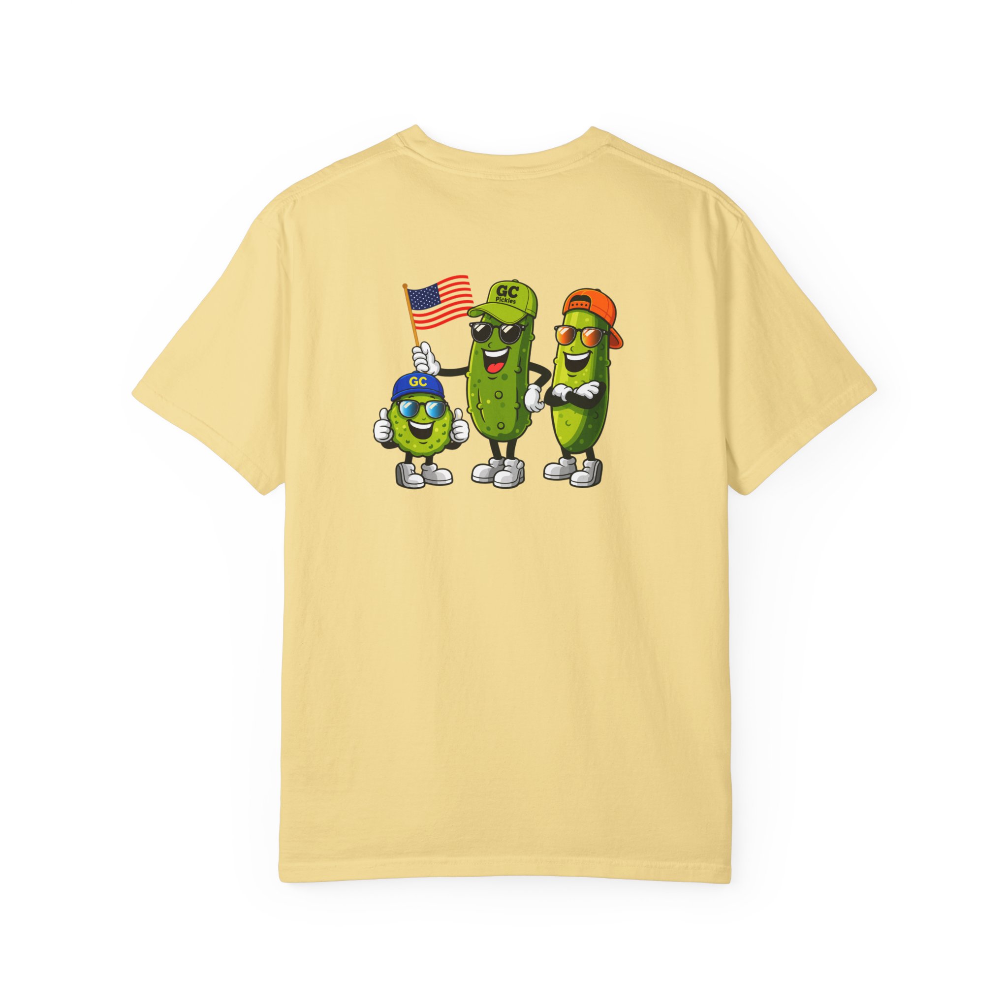GC Pickles — 'Pickle Family' Patriotic Cartoon Graphic Tee - Image 2