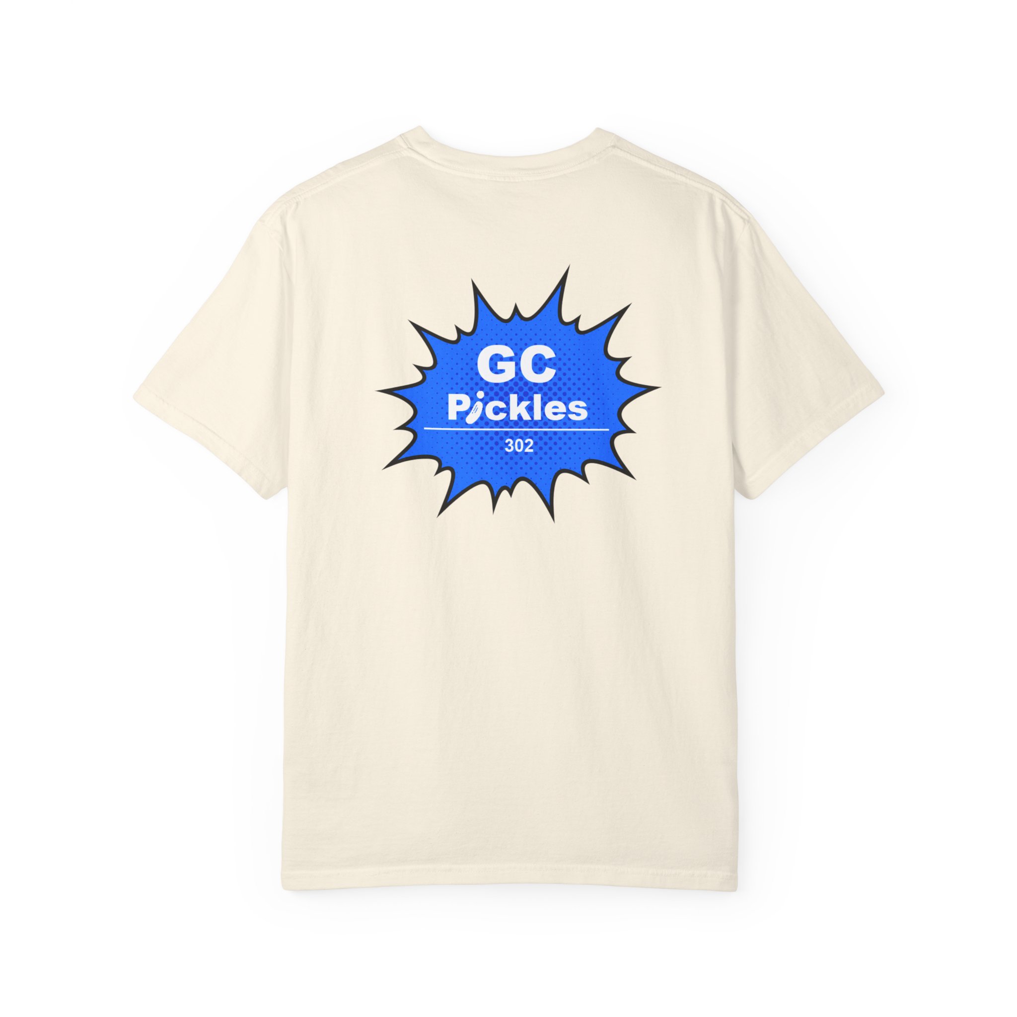 Pickle Mascot T-Shirt — 'GC Pickles' Retro Logo Tee - Image 2