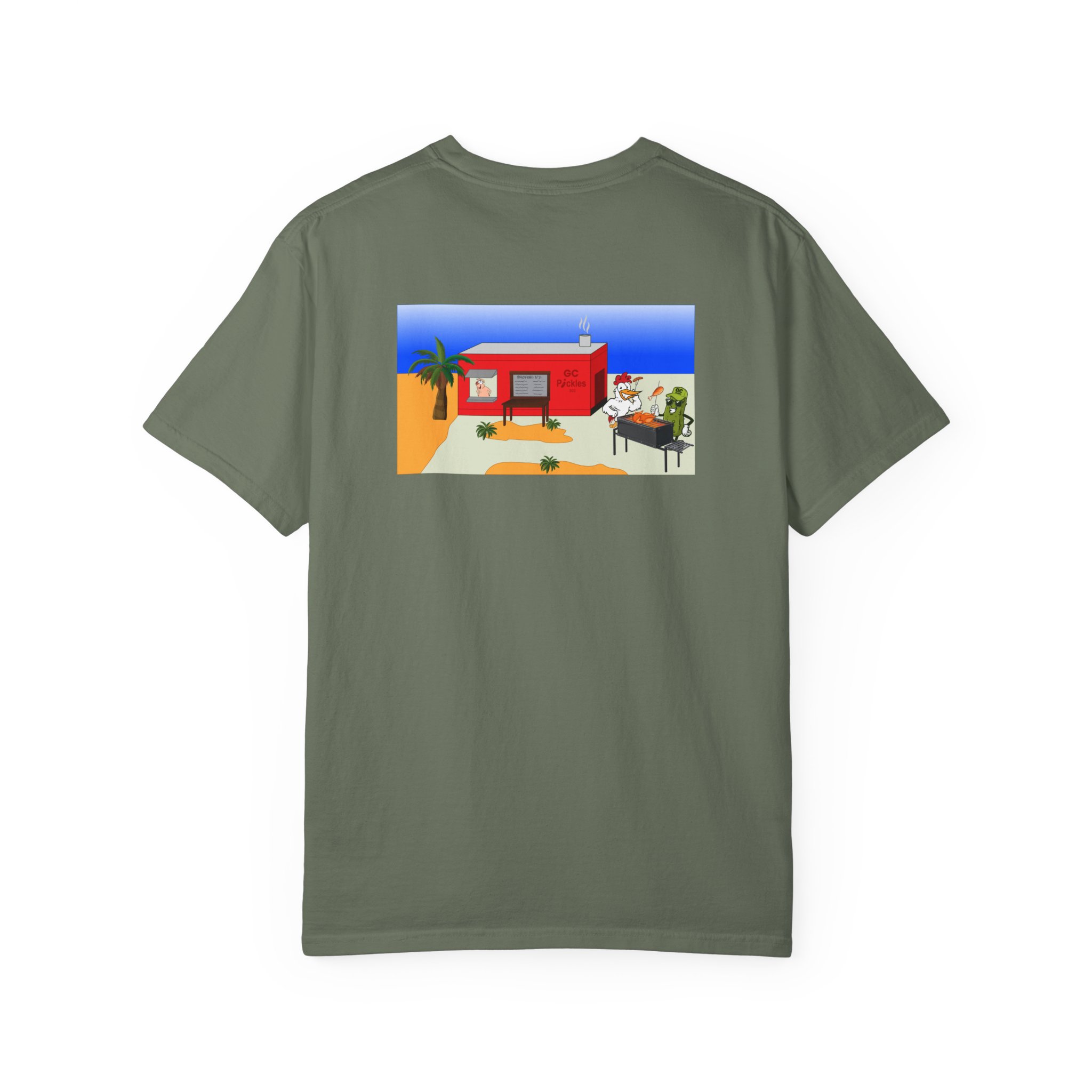 GC x Smokin Dz - BBQ Pickle - Unisex T-shirt - Image 14