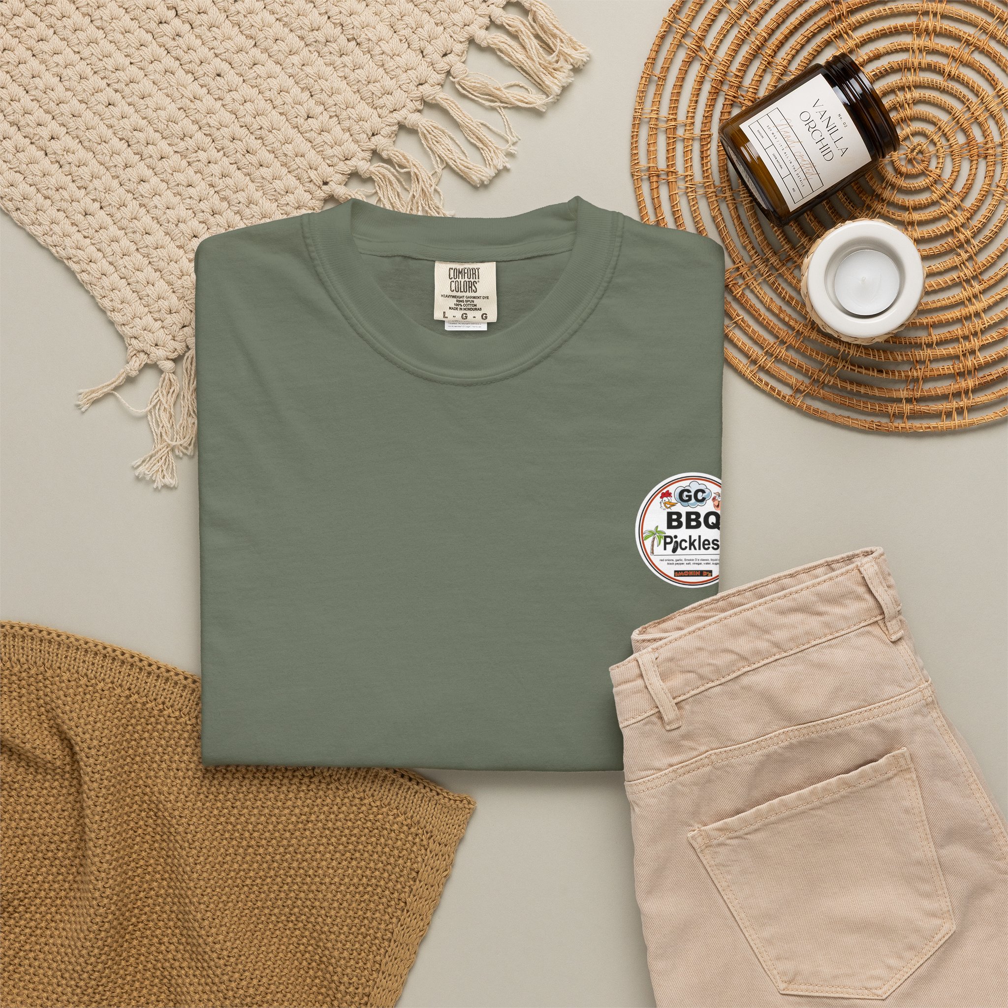 GC x Smokin Dz - BBQ Pickle - Unisex T-shirt - Image 16